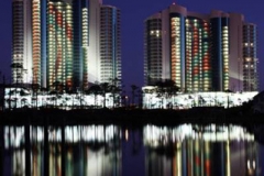 Turquoise Place at night